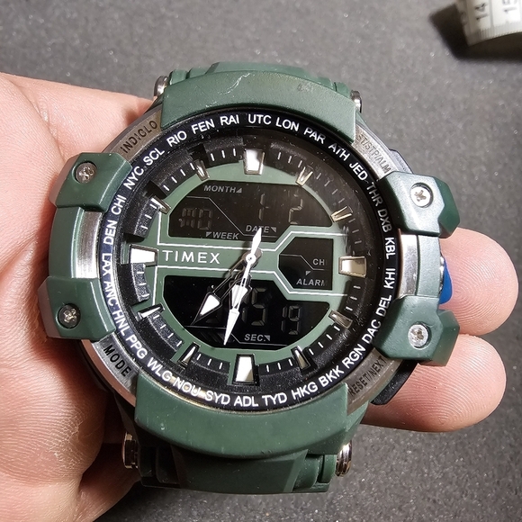 Timex Men's Quartz Watch TW5M22800 Tactic Big Combo 53mm Marine Green Working sh - Picture 1 of 10